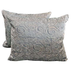 Pair of Maori Patterned Fortuny Pillows