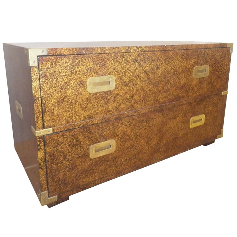 Small Campaign Chest by Henredon For Sale at 1stDibs henredon