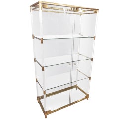 Small Brass/Lucite Etagère