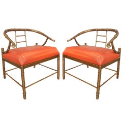 Pair of Micheal Taylor Style Armchairs