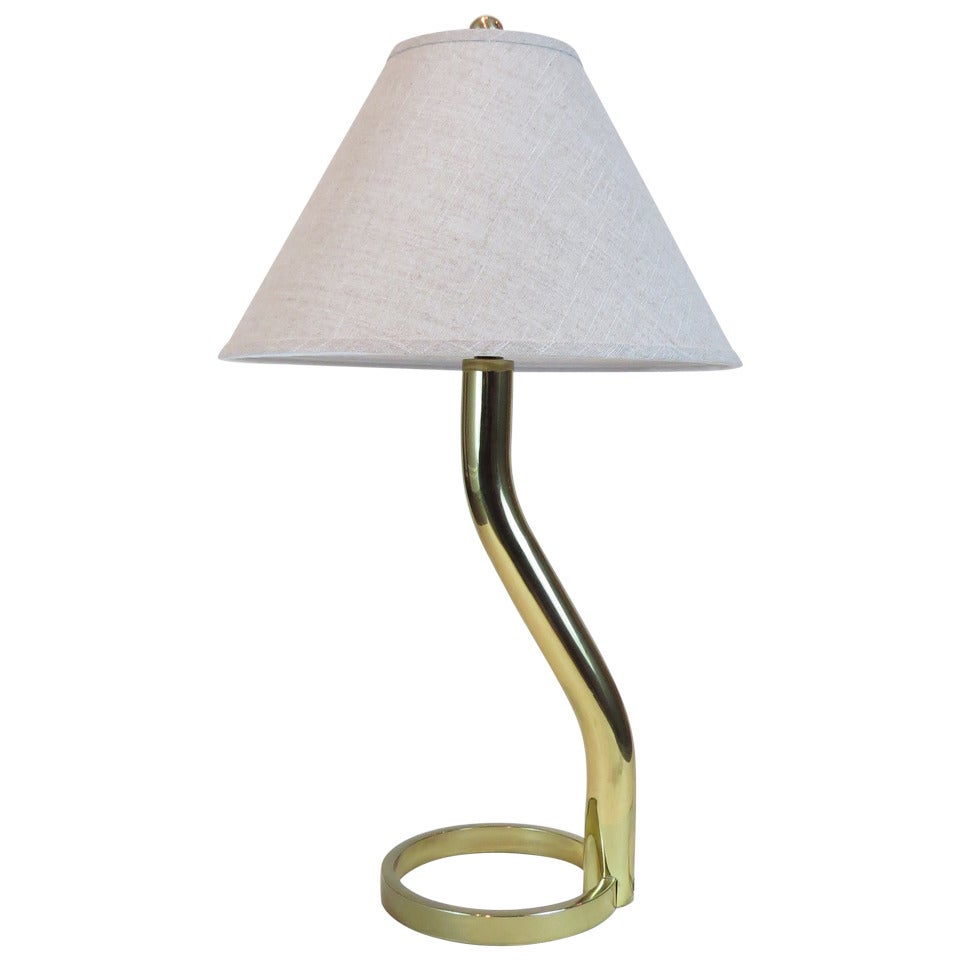 1970's Brass Table Lamp