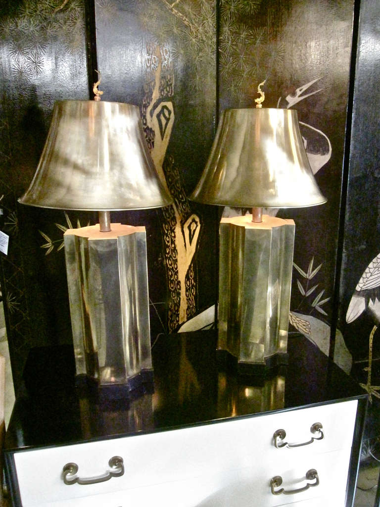 American James Mont Attributed Pagoda Lamps