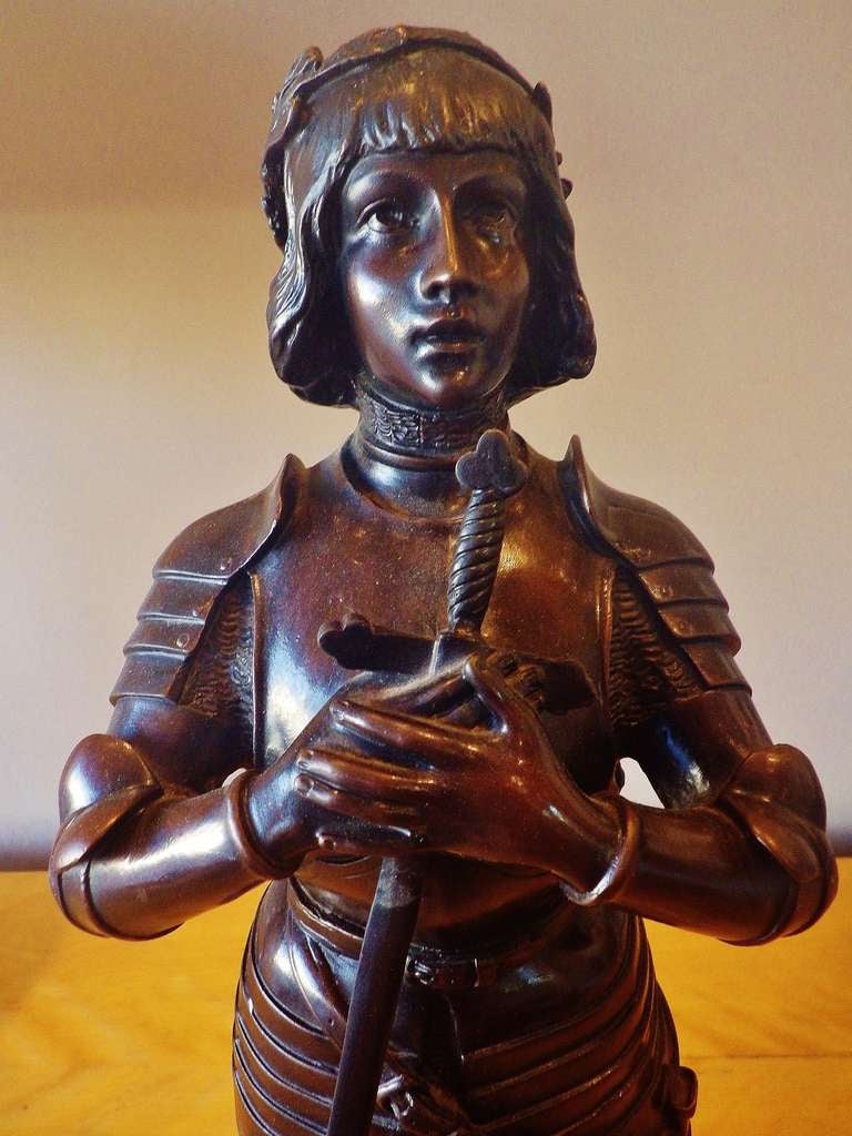 French Bronze Joan of Arc Sculpture