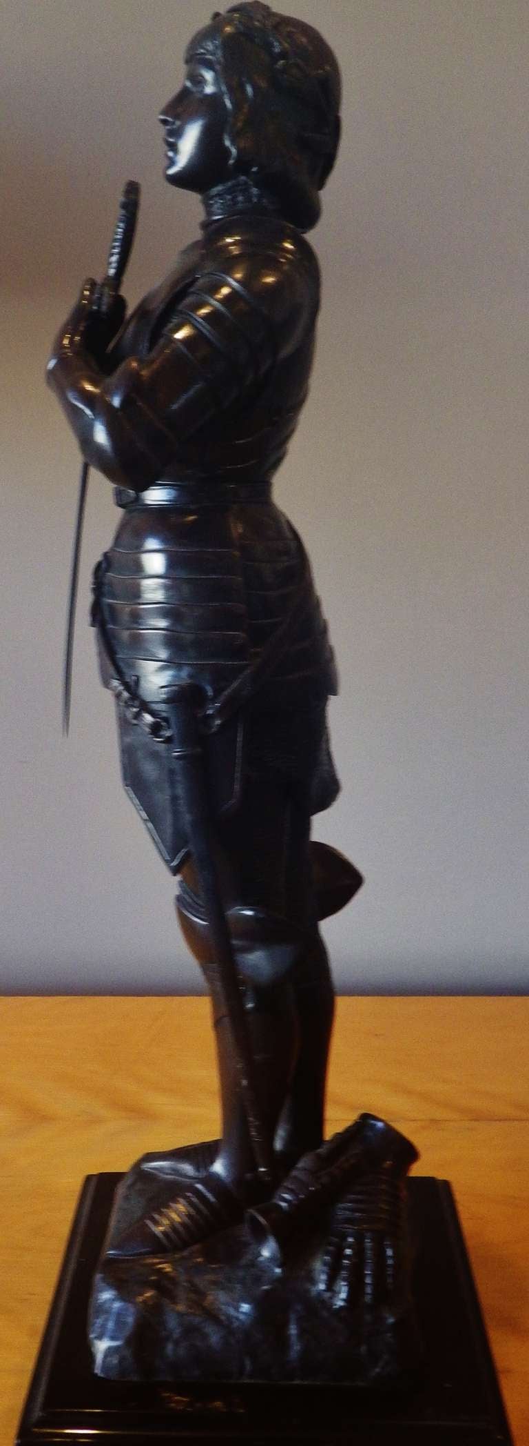 19th Century Bronze Joan of Arc Sculpture