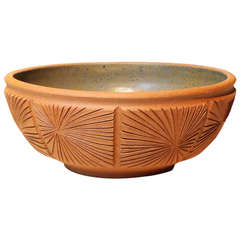 Hand-Crafted Earthenware Bowl by Robert Maxwell