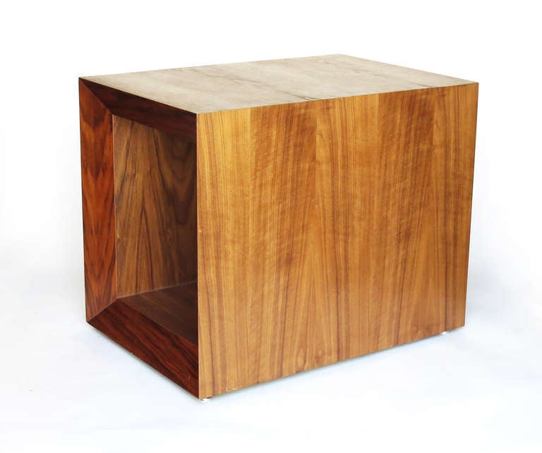 20th Century Pair of Cubic Side Tables