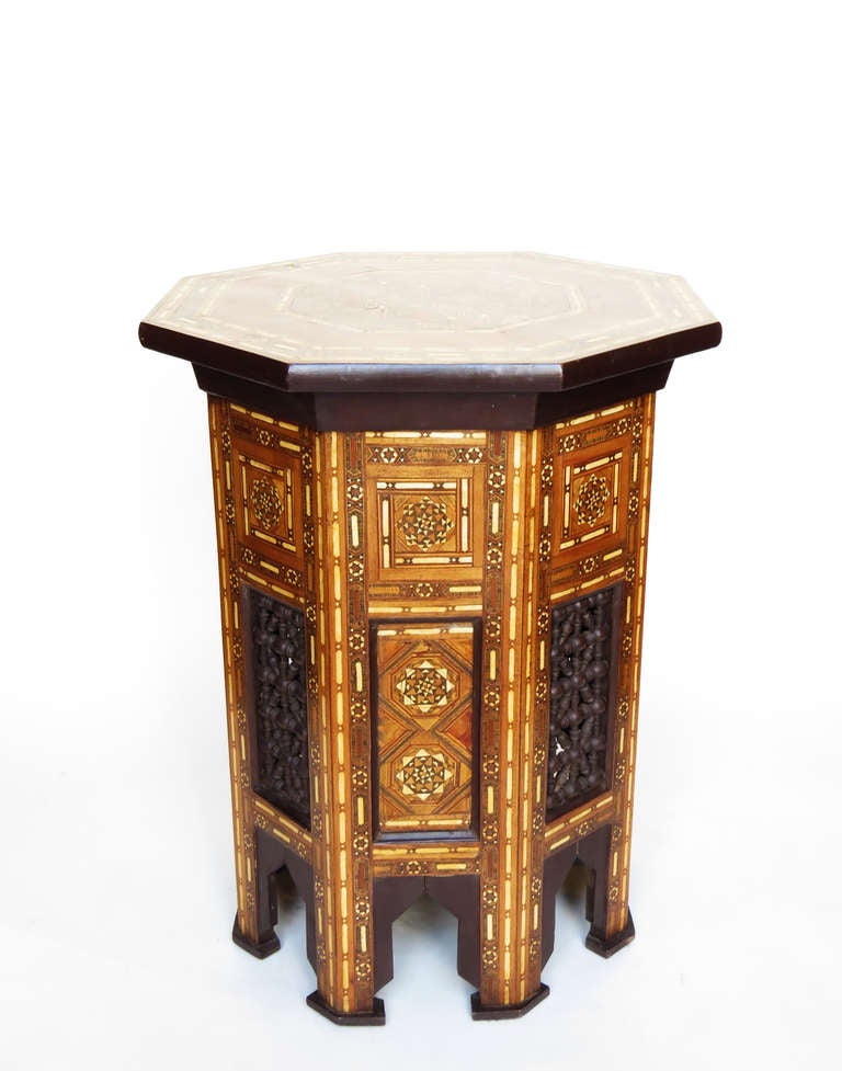 Pair of Inlaid Syrian Side Tables 5
