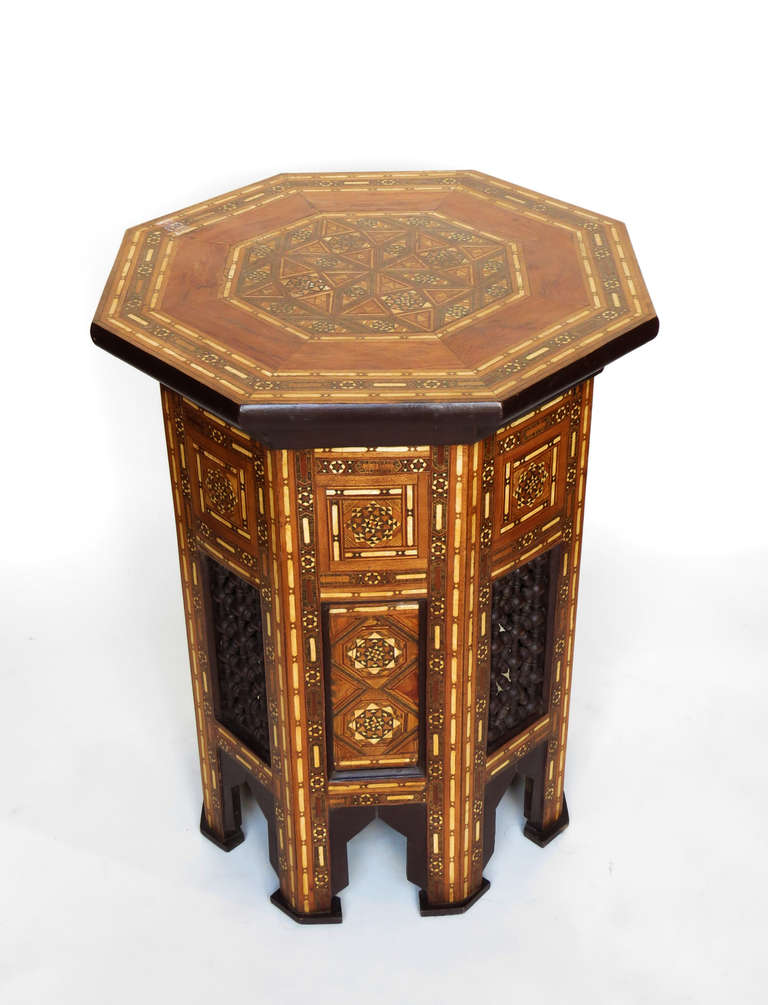 Pair of Inlaid Syrian Side Tables 4