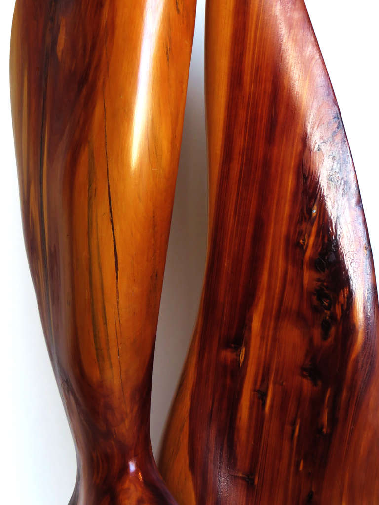 Stunning Wood Sculpture In Excellent Condition In Los Angeles, CA