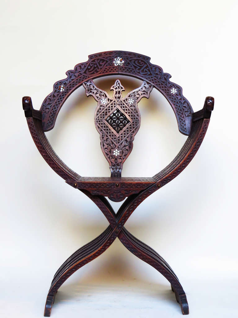 Beautiful and very detailed Syrian chair.