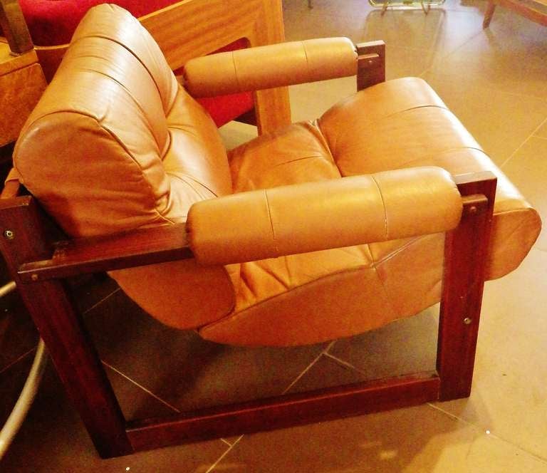American 1970s Leather Chair