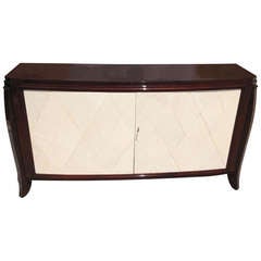 French Art Deco Palisander/ Parchment Buffet by Maurice Rinck