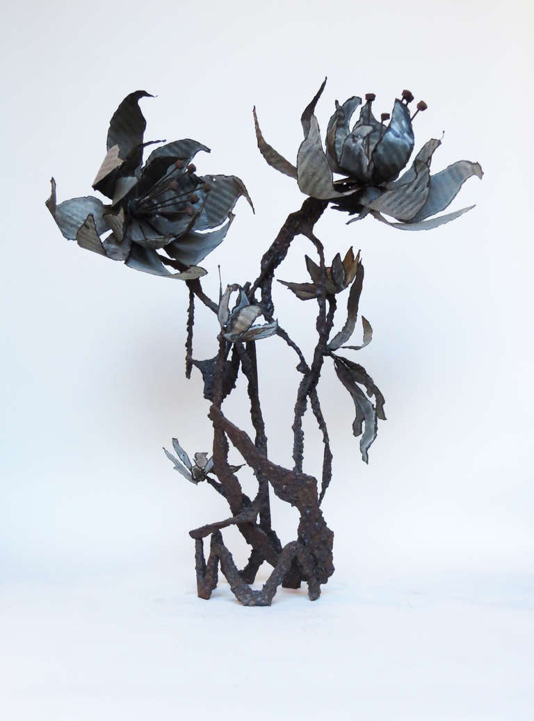 Brutalist Iron Sculpture by Wasserman In Good Condition In Los Angeles, CA