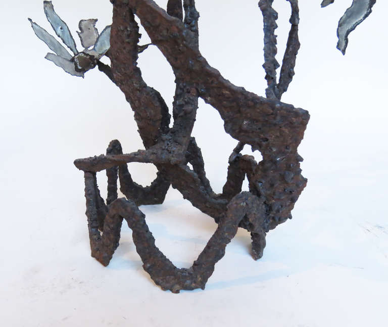 Late 20th Century Brutalist Iron Sculpture by Wasserman