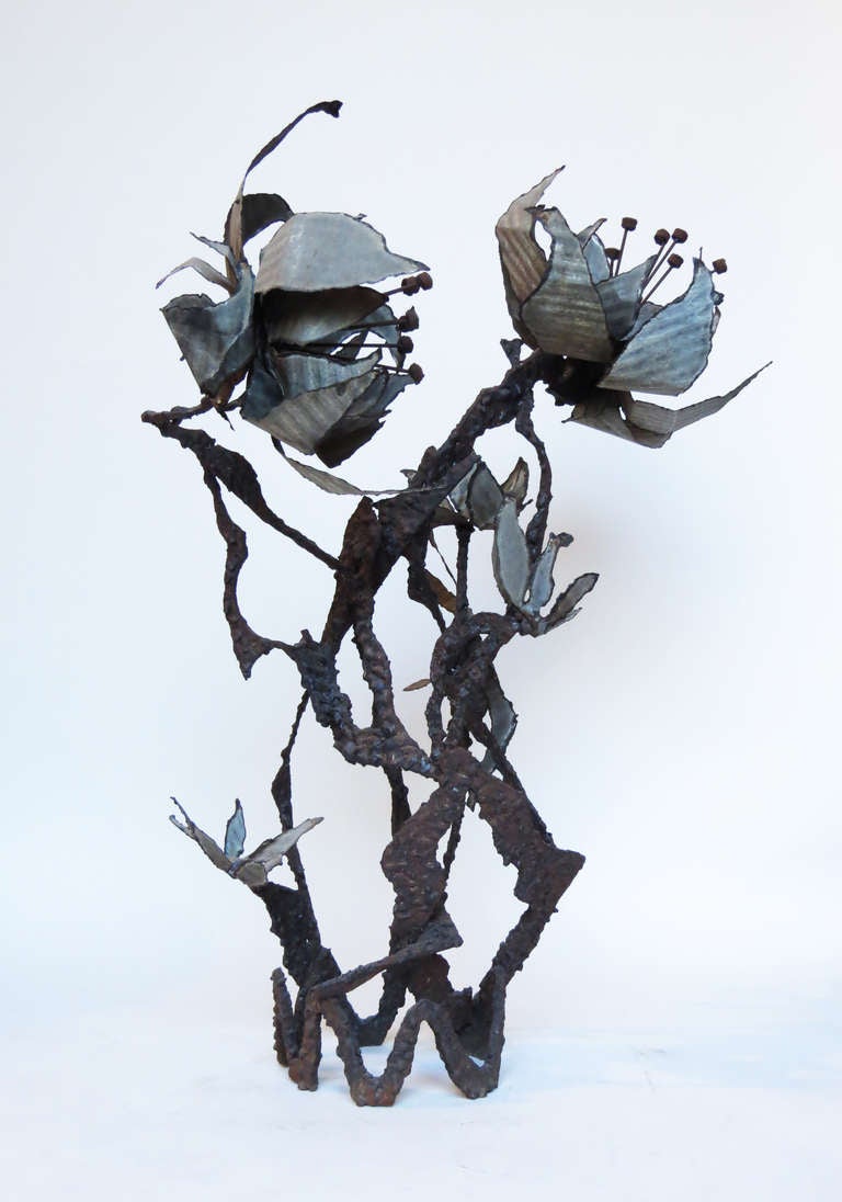 Brutalist Iron Sculpture by Wasserman 1