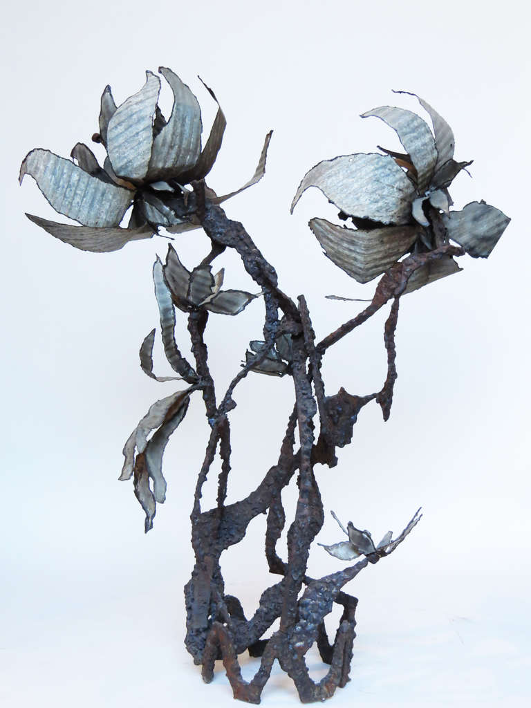 Brutalist Iron Sculpture by Wasserman 3