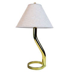 1970's Brass Table Lamp