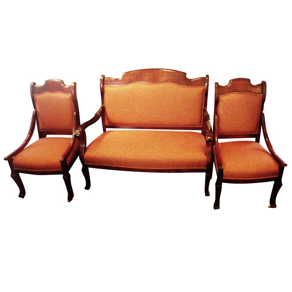 Louis Phillipe Style Chairs and Bench at 1stDibs