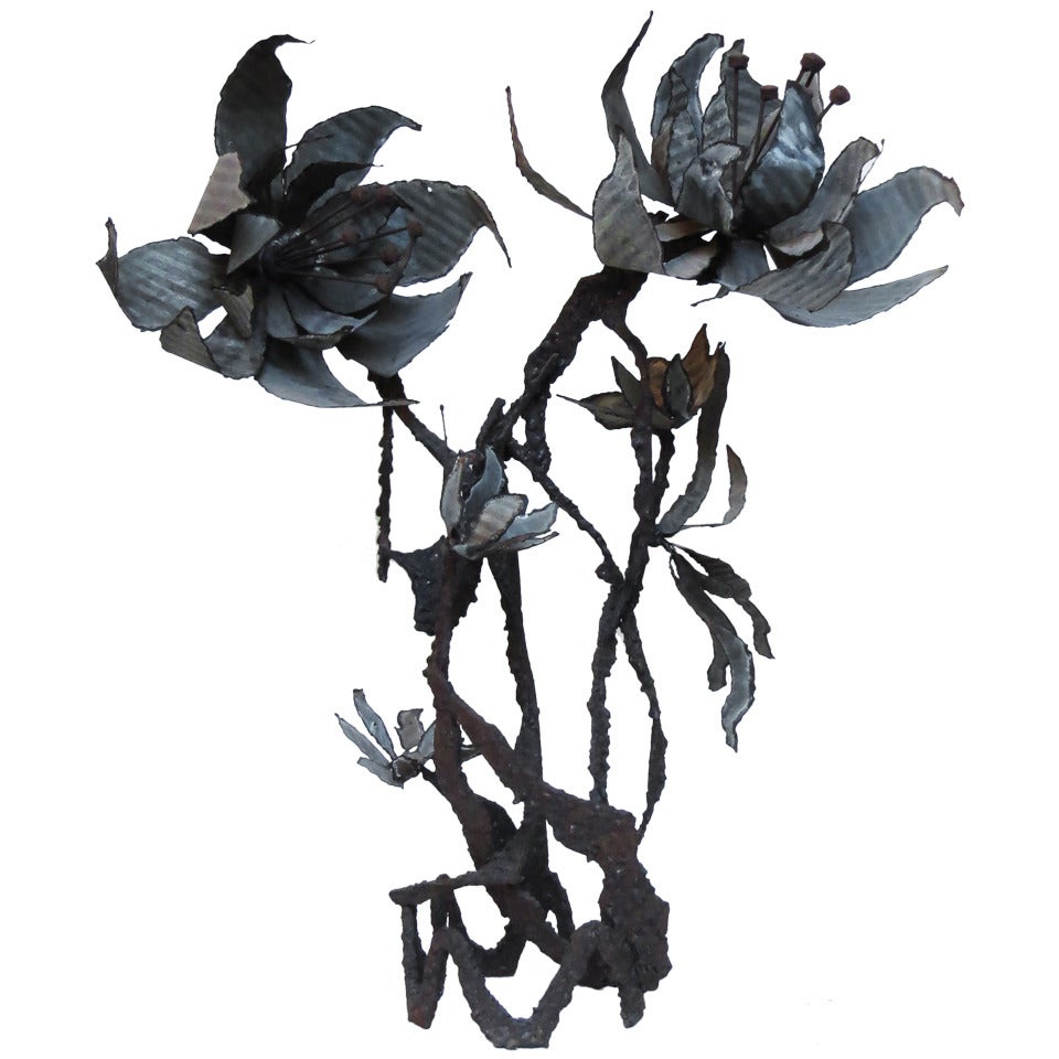 Brutalist Iron Sculpture by Wasserman