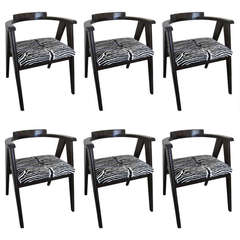 Set of Six "Compass" Chairs by Allan Gould