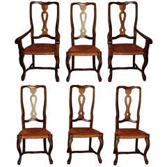 Set of Six Antique Dining Chairs
