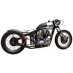 Retro 1972 Triumph TR6/650cc Tiger Bobber Custom Show Motorcycle