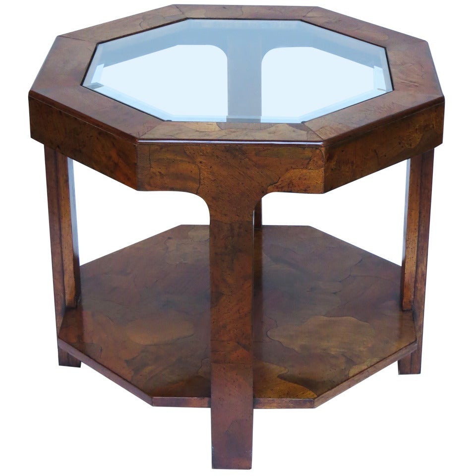 1970s Octagonal Side Table For Sale