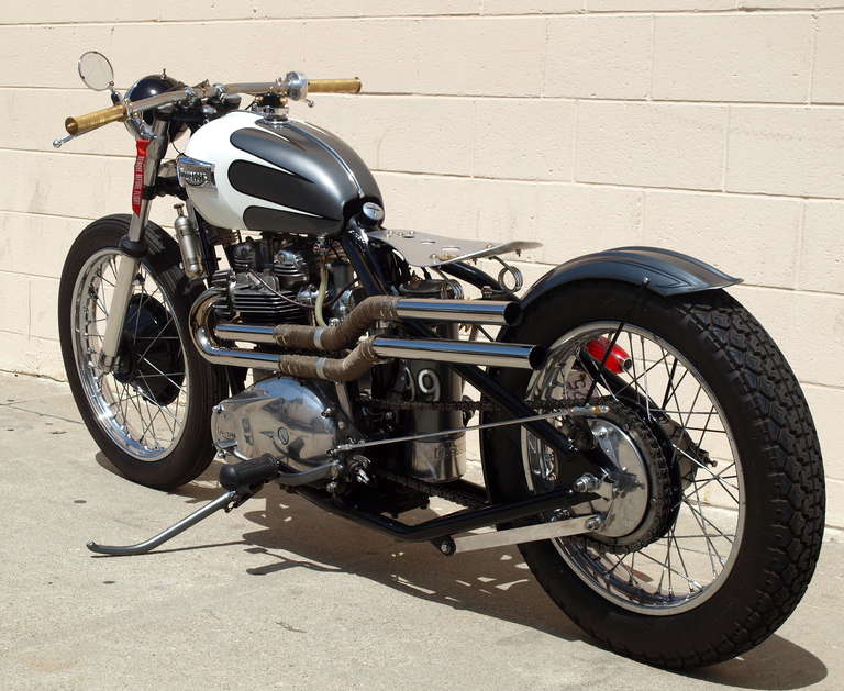 1972 Triumph TR6/650cc Tiger Bobber Custom Show Motorcycle In Excellent Condition In Los Angeles, CA