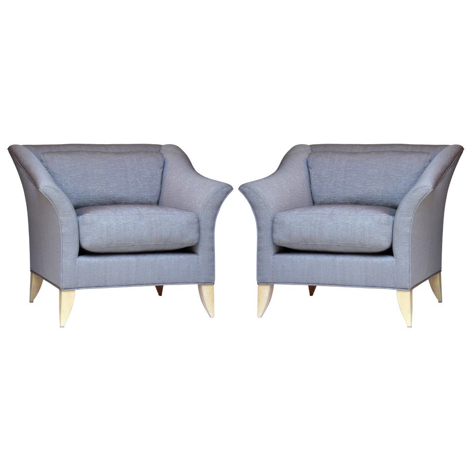 Pair of  Armchairs by Thayer Coggin For Sale