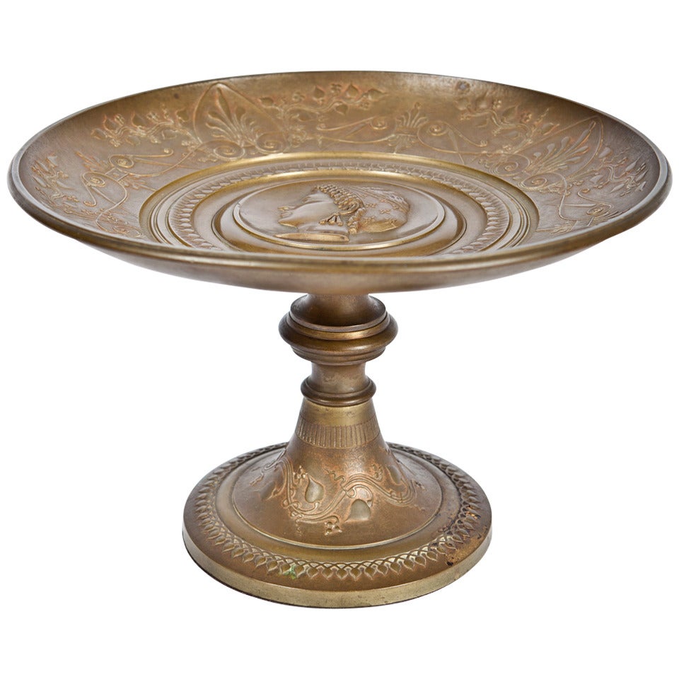 French Empire Style Bronze Tazza For Sale