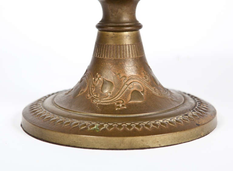 French Empire Style Bronze Tazza In Excellent Condition For Sale In Los Angeles, CA