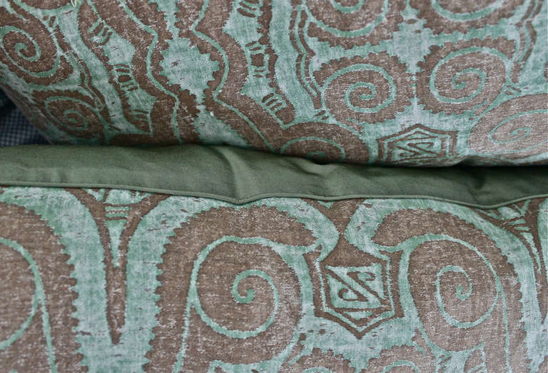 Vintage Fortuny Pillows In Excellent Condition In Los Angeles, CA