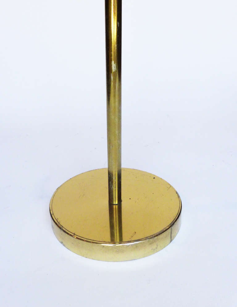 Mid-20th Century Jere Double-Shade Brass Floor Lamp
