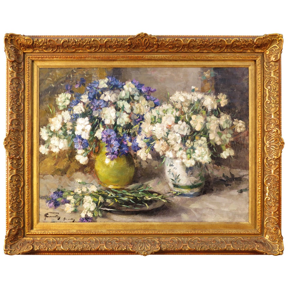 Untitled Still Life Painting by Baron Herman Courtens