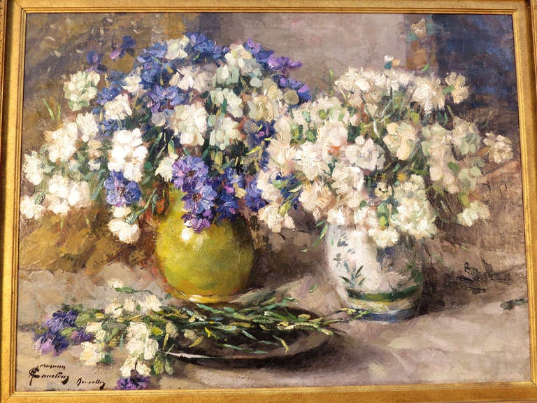 Belgian Untitled Still Life Painting by Baron Herman Courtens