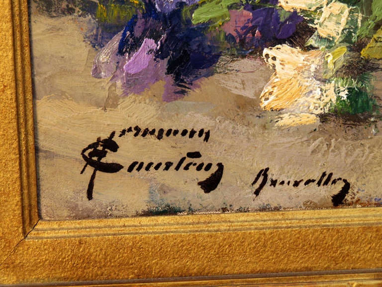 Untitled Still Life Painting by Baron Herman Courtens In Excellent Condition In Los Angeles, CA