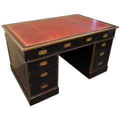 19th C. American Campaign Desk