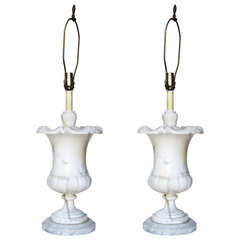 Italian 1960s Marble Table Lamps