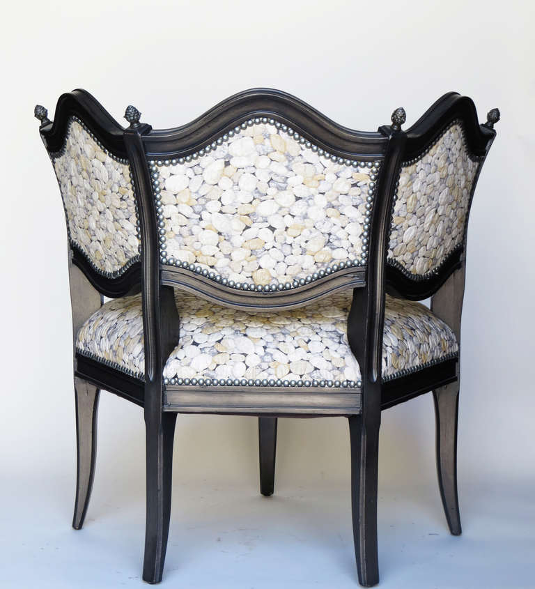 Pair of Hollywood Regency Side Chairs Attributed to Baker 1