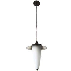 Italian Cone Glass Pendant Light