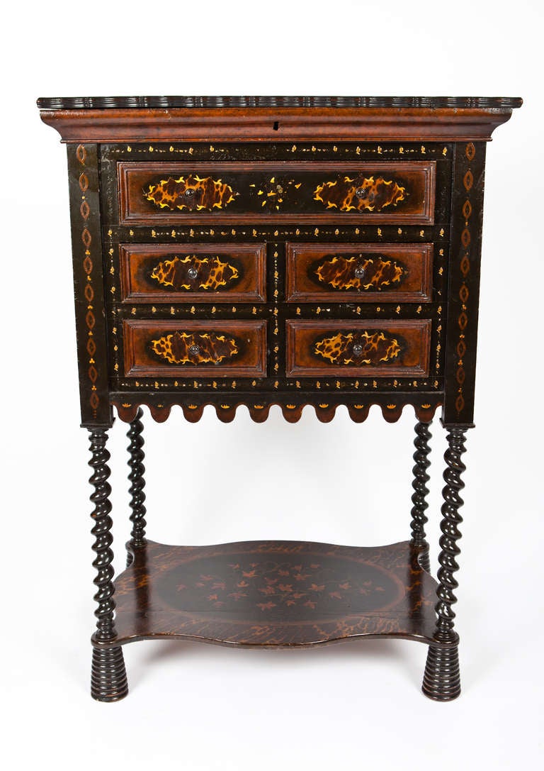 Anglo-Indian Secretary with Secret Compartment