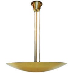 Large Kalmar Brass Dome Chandelier