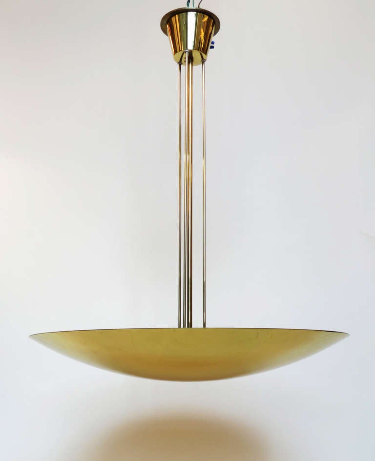 Large Kalmar Brass Dome Chandelier