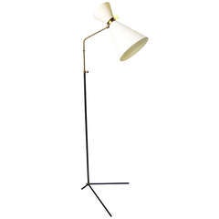 Mid-Century Floor Lamp in the Style of P. Gauriche