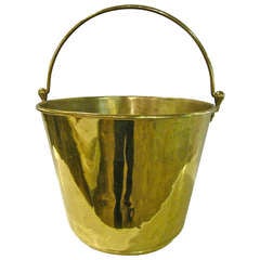 19th c. English Brass Peat Bucket