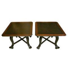 Pair of John Widdicomb Chinoiserie Tables