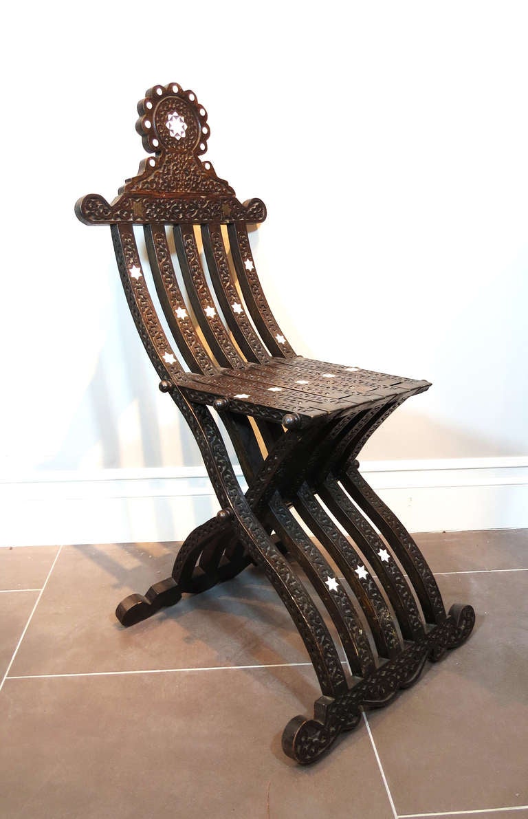 moroccan folding chair