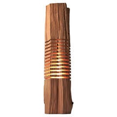 Large Split Grain Standing Douglas Fir Illuminated Sculpture