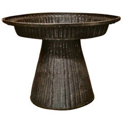 Bronze Japanese Ikebana or Isubato Basket