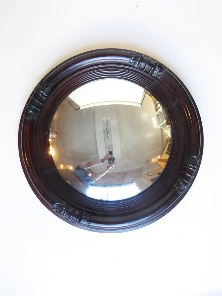 19th Century English Convex Mirror 3